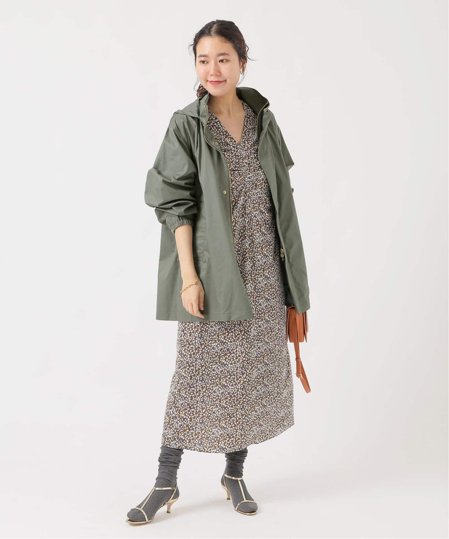 LAURENCE BRAS茶水玉シフォンワンピ/IENA/ジャーナルスタンダード LAURENCE BRAS茶水玉シフォンワンピ/IENA/ジャーナル