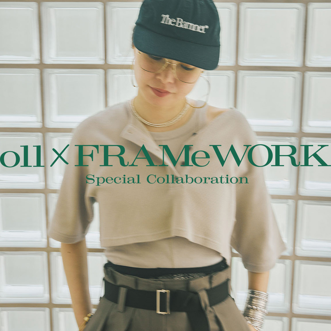FRAMeWORK oll*FRAMeWORK ロゴT カラーロゴロンT（Tシャツ/カットソー）｜FRAMeWORK（フレームワーク