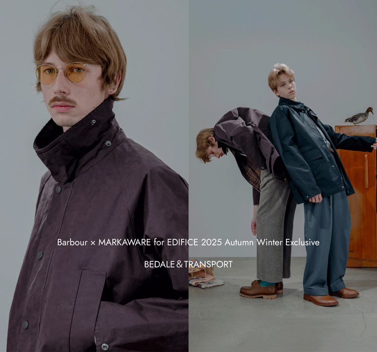 試着のみ Barbour MARKAWARE&EDIFICE TRANSPORT EDIFICE｜Barbour for MARKAWARE & EDIFICE 別注 TRANSPORT/トランス