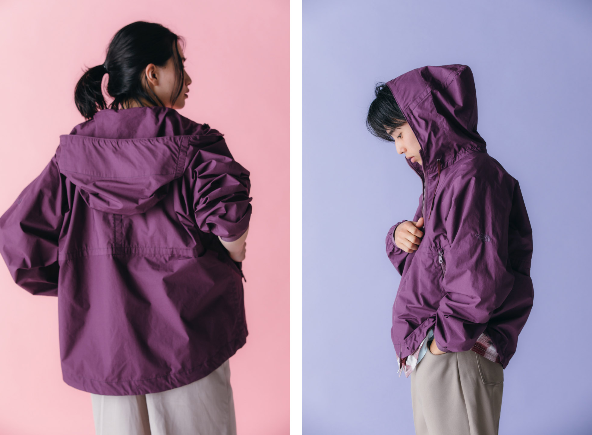 カジュアルにまとう、 THE NORTH FACE PURPLE LABELの別注