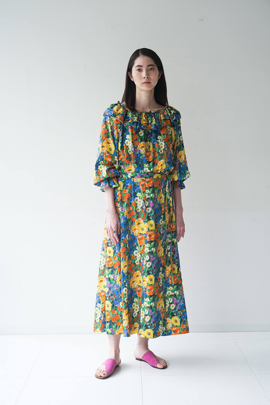 IENA LA BOUCLE かすりクロス刺繍ジャケット　2024SS IENA LA BOUCLE かすりクロス刺繍ジャケット 2024SS