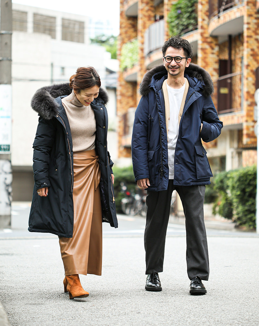 WOOLRICH ウールリッチ relume 別注 ダウン コート ネイビー WOOLRICH ウールリッチ relume 別注 ダウン コート ネイビー