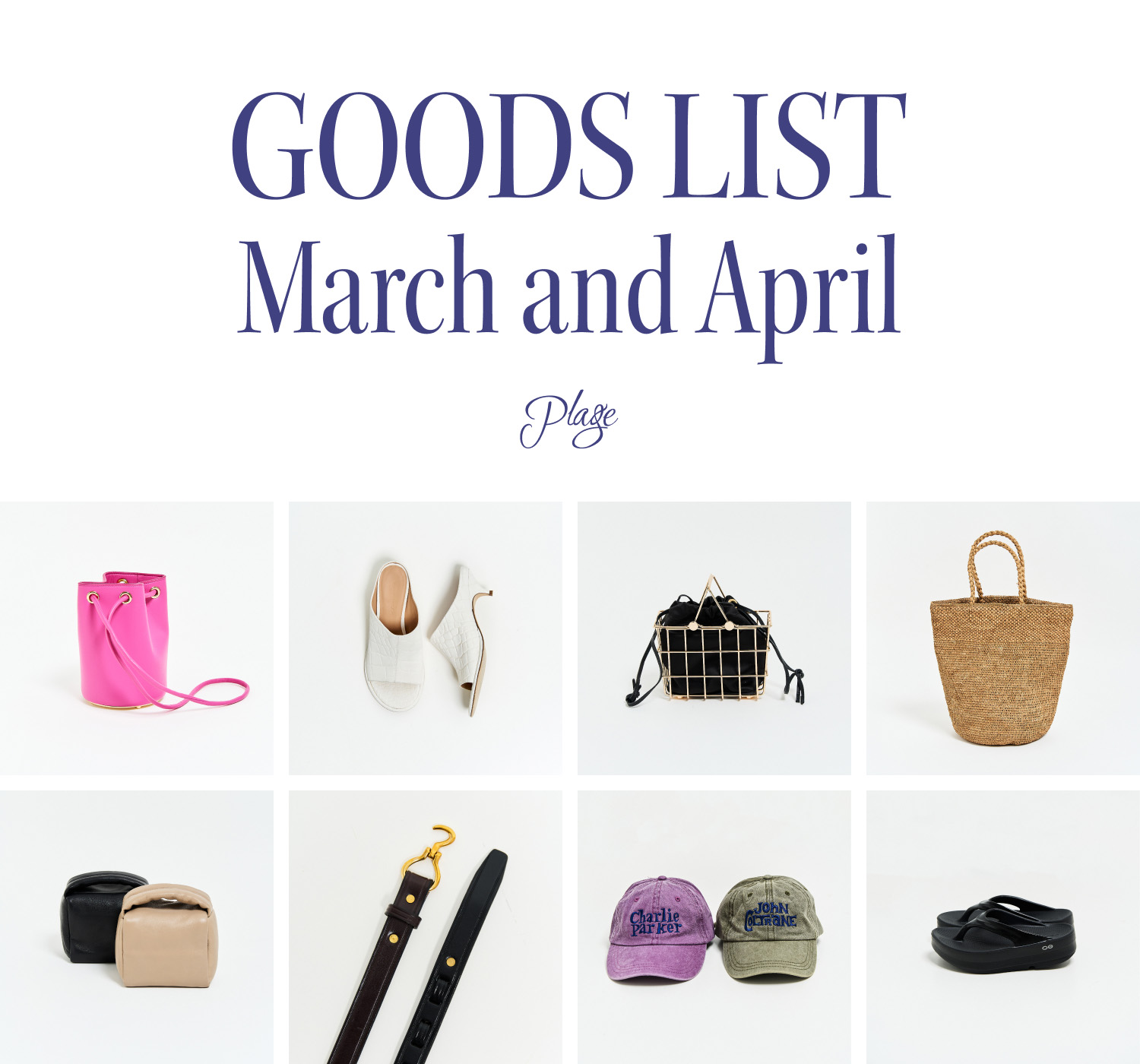 GOODS LIST March and April｜Plage｜特集｜BAYCREW'S STORE