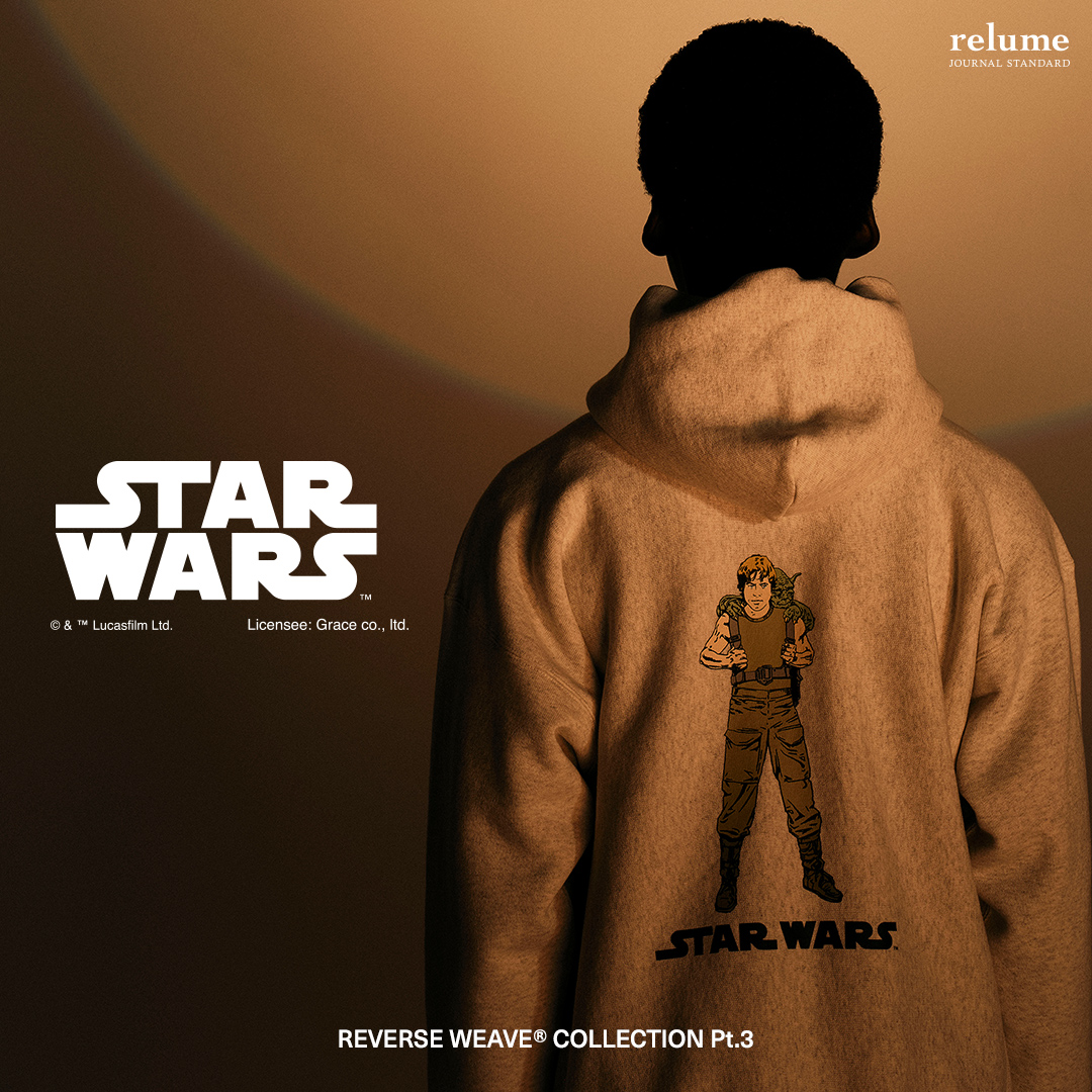 ジャーナル スタンダード レリューム 別注 スターウォーズ ジェダイ スウェット REVERSE WEAVE®︎ COLLECTION pt.3 STAR WARS｜JOURNAL STANDARD