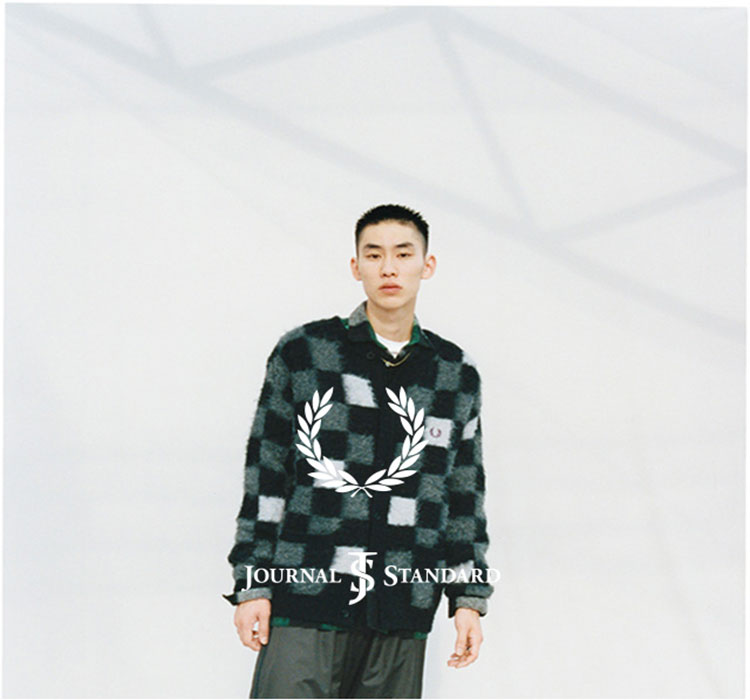 fred perry × journal standard 別注　モヘア セール】【FRED PERRY for JOURNAL STANDARD】別注 ストライプ V