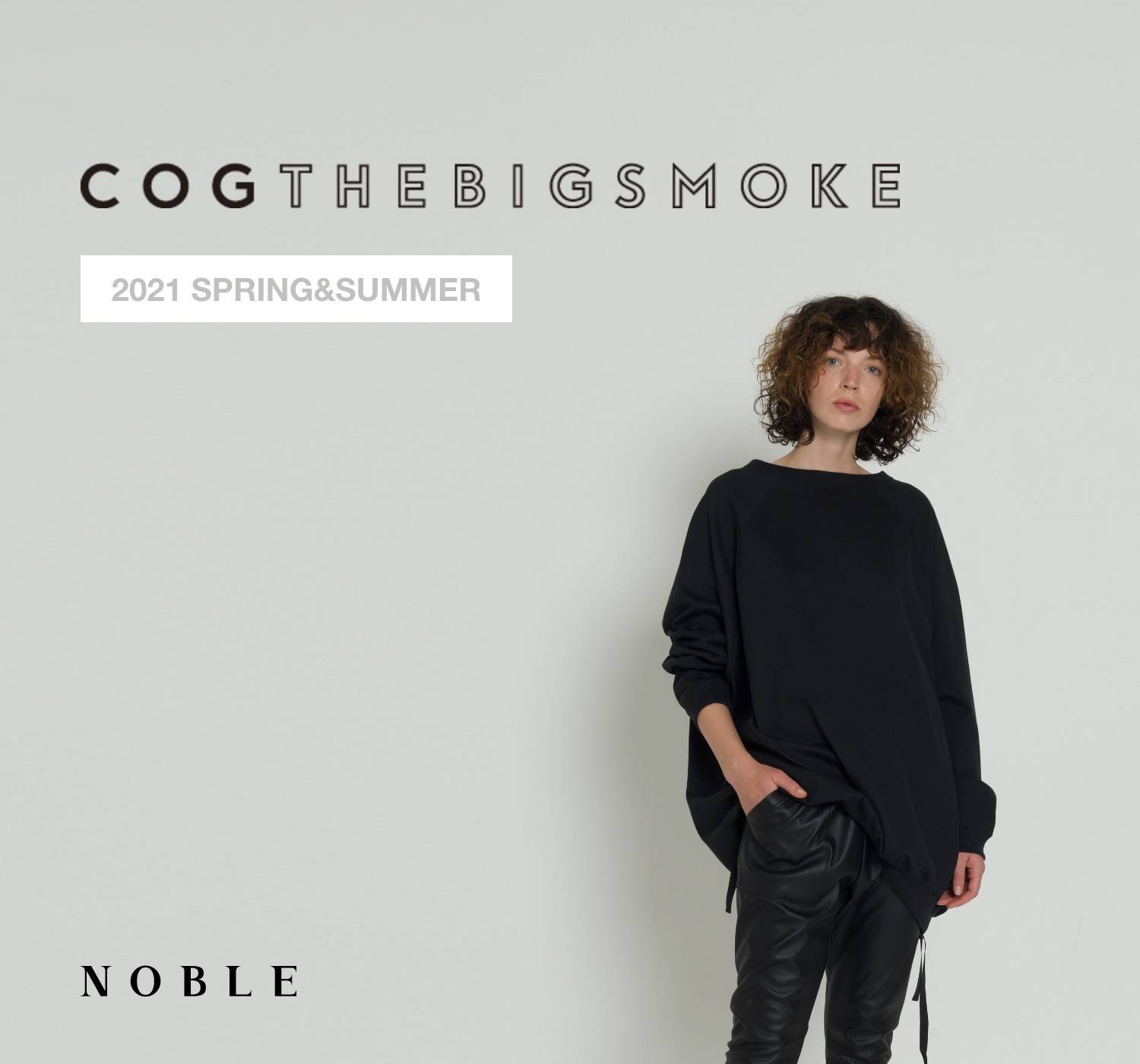 COGTHEBIGSMOKE MASSIVE SWEAT ブラック COGTHEBIGSMOKE（コグザビッグスモーク）の「【COGTHEBIGSMOKE