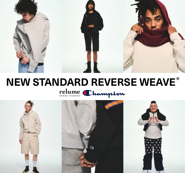 CHAMPION REVERSE WEAVE RELUME別注 NEW STANDARD REVERSE WEAVE®︎｜JOURNAL STANDARD relume MENS