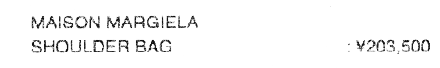 MAISON MARGIELA SHOULDER BAG