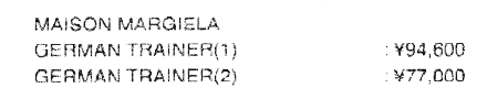 MAISON MARGIELA GERMAN TRAINER
