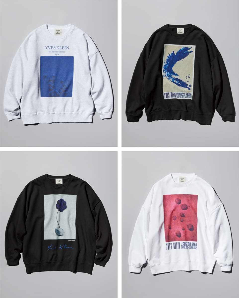 HEAR MY NAME YVES KLEIN SWEATSHIRT