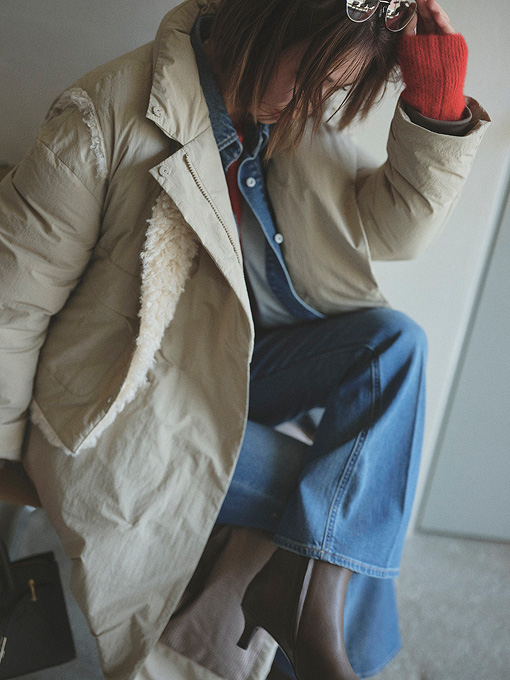 LOOK 01 Down Coat + Vest