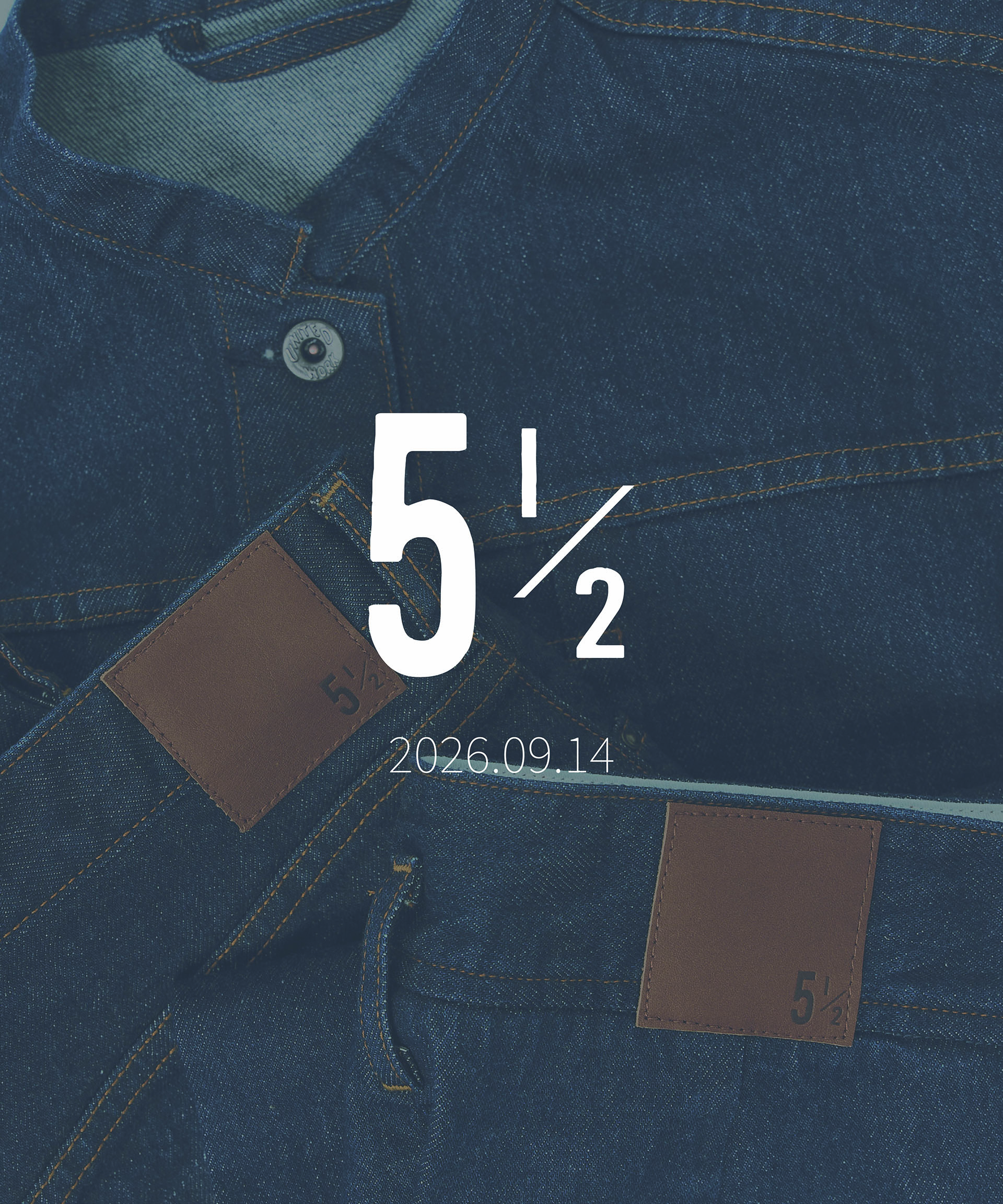 Spick ＆ Span オリジナルデニムレーベル 5 1/2