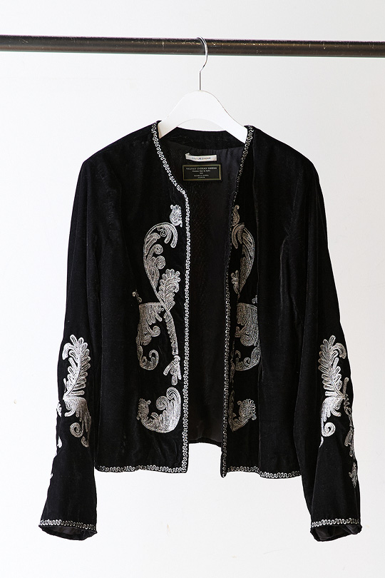 COUTURE D'ADAM VELVET EMBROIDERY JACKET