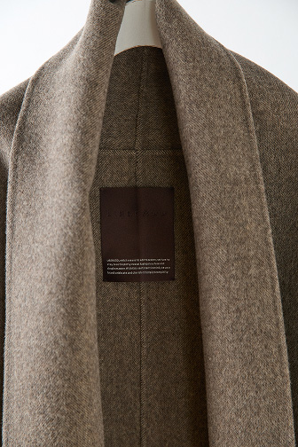 AP STUDIO SHAWL COLLAR SHORT COAT